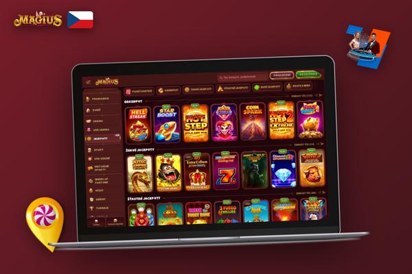Profesionální partner Magius Casino sleduje statistiky affiliate dashboardu na notebooku
