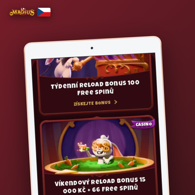 Reload bonus Magius Casino odměňuje opakované vklady stávajících hráčů